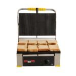 16 Dilim Elektrikli  Saf Demir Döküm Tost Makinesi Sarı 1550 W. Döküm :40x27 Cm - Görsel 3